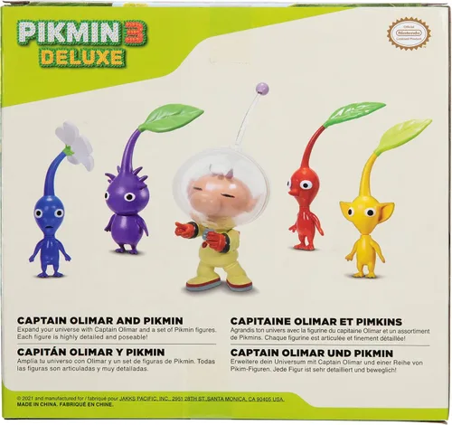 Vista 10 de Nintendo Juego de figuras de acción del Capitán Olimar y Pikmin – Incluye 11 figuras altamente detalladas – Pikmin vienen en colores amarillo, rojo
