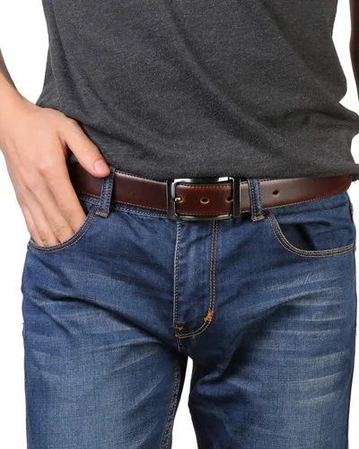 Vista 2 de Beltox - Cinturón reversible para hombre de 1.25 pulgadas de ancho y hebilla, estilo formal