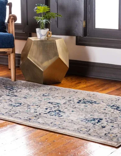 Vista 2 de Unique Loom Oslo Collection - Alfombra de área Osterbro (2 pies x 5 pies 1 pulgada, beige/marrón claro)