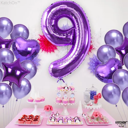 Vista 262 de KatchOn Globo negro del número 1 de 40 pulgadas, globo de feliz cumpleaños Large Mylar Number One Balloon for 1st Birthday Decorations, Foil