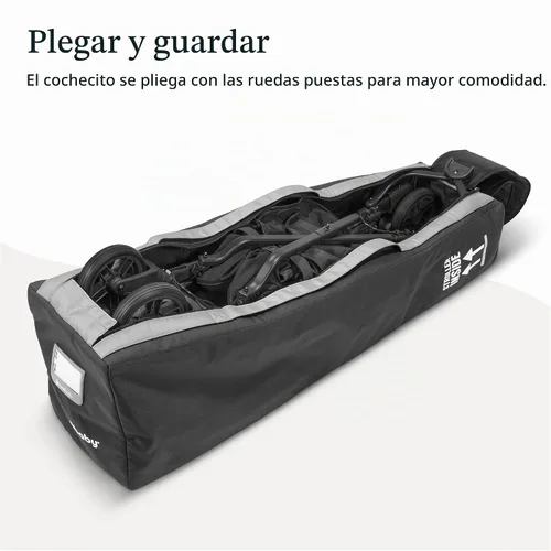 Vista 2 de UPPAbaby Bolsa de viaje de la serie G con TravelSafe, color negro