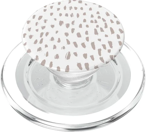 Vista 8 de PopSockets PopSockets de impresión dálmata neutral, color marrón y blanco neutro: agarre intercambiable para teléfonos y tabletas