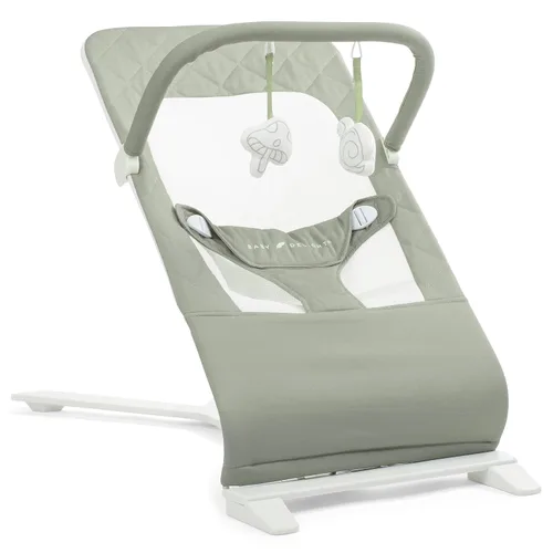 Vista 9 de Mecedora portátil Baby Delight Alpine Deluxe Para bebés 0 – 6 meses Paño color carbón