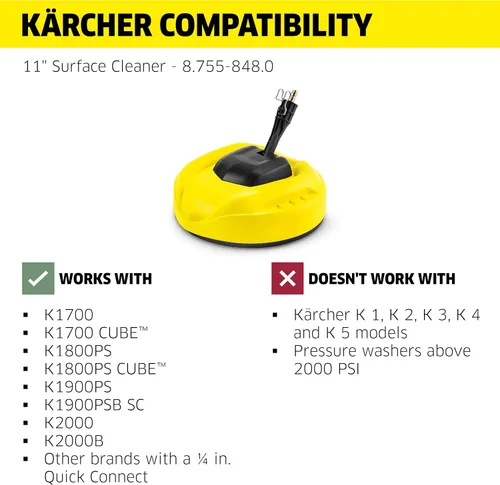 Vista 7 de Karcher 8.755-848.0 Limpiador de superficies duras para hidrolavadora eléctrica, de conexión rápida.