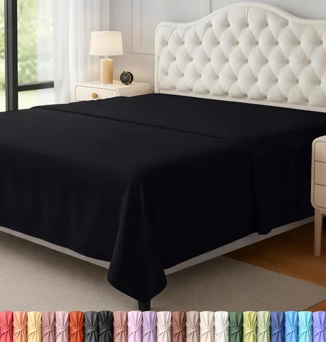 Vista 39 de Utopia Bedding Sábana encimera – 1 paquete (individual, beige) – Tela de microfibra suave cepillada – Sábana superior resistente al encogimiento y a
