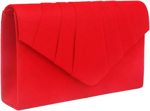 Vista 3 de ZIUMUDY Bolsos de embrague plisados sobre de terciopelo elegante de la boda de la noche de la cadena