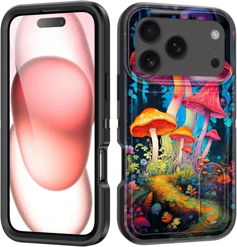 Vista 9 de Funda para iPhone Air con soporte integrado, a prueba de golpes, polvo y caídas, 3 capas, grado militar, funda protectora para iPhone Air de 6.5