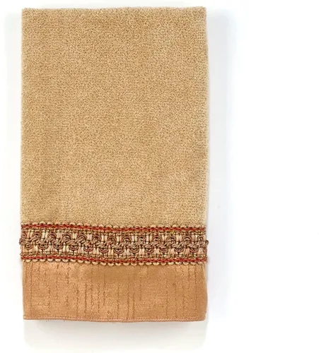 Vista 13 de Avanti Linens Medallón - Colección de puños trenzados suaves, toalla de mano, granito