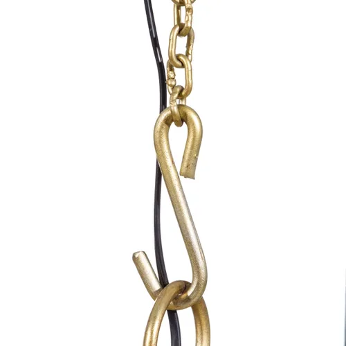 Vista 7 de Lámpara de Techo Bronce Cristal Hierro 40 W 240 V 35 x 35 x 28 cm Moderno