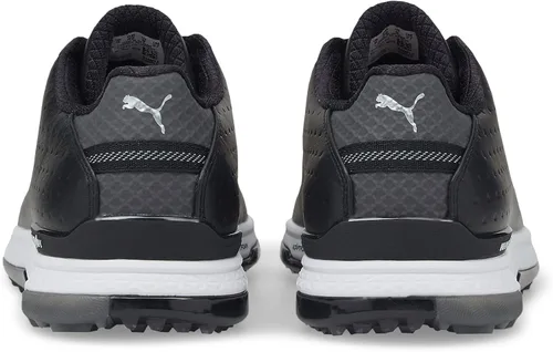 Vista 3 de PUMA GOLF Proadapt Alphacat - Zapatos de golf de cuero para hombre, NegroPlata