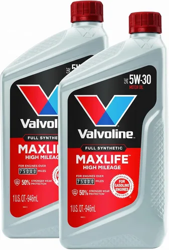 Vista 11 de Valvoline - Aceite de motor sintético completo de alto millaje con MaxLife Technology SAE 10W-30, 5 cuartos de galón, caja de 3