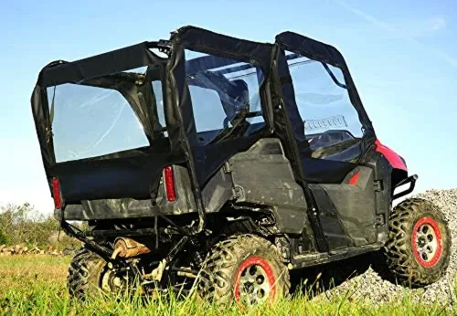 Vista 2 de Falcon Ridge Carcasa de cabina de puertas blandas para modelos Honda Pioneer 700 4 UTV Ventanas con cremallera Compatible con modelos de 4
