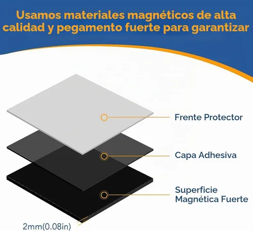 Vista 3 de DIYMAG Hojas Magnéticas Adhesivas Cuadradas, Cinta Magnética Flexible Pegable (Cada una 20x20x2mm), Imanes con Adhesivo para Manualidades, Fotos y 70