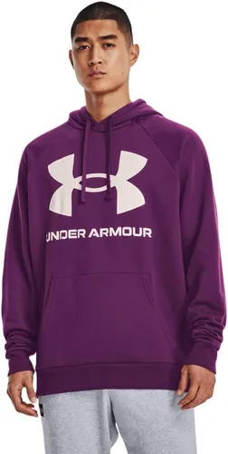 Vista 25 de Under Armour mens Rival Fleece Big Logo Hoodie (176) Fresh Clay/ Onyx White