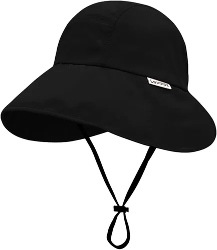 Vista 9 de Sombrero de sol para mujer de ala ancha con protección solar UPF 50+, para pesca, senderismo, exterior, verano, secado rápido Beige