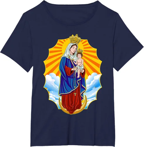 Vista 16 de Chinita Chiquinquira Venezuela Maracaibo Virgen Chiquinquira Chinita Zulia Camiseta negra