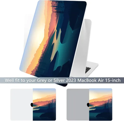 Vista 2 de Batianda Estuche Premium para Nuevo MacBook Air de 15 Pulgadas 2025 M4 2024 2023 con Chip M3 M2 Modelo A3241/A3114/A2941, Estuche Protector
