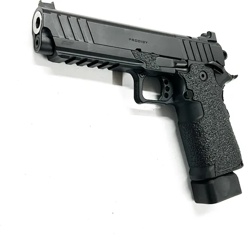 Vista 5 de Handleitgrips Cinta de agarre para pistola compatible con Springfield Prodigy – Cinta de agarre de pistola de goma texturizada negra, fácil