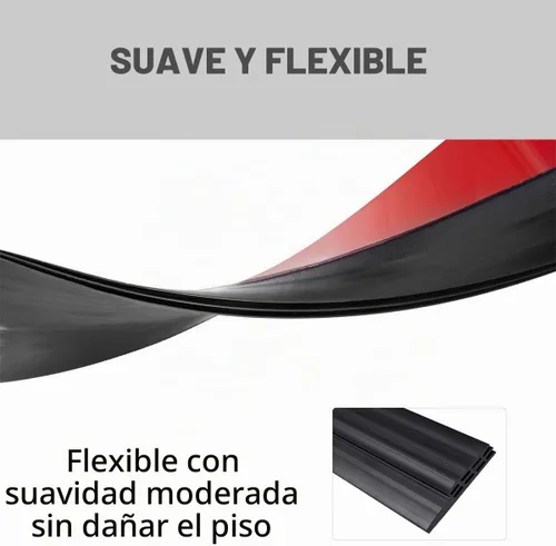 Vista 5 de Suptikes Paquete de 2 topes para puerta, barrido de puerta para puertas exteriores e interiores, sello debajo de la puerta, bloqueador de corrientes