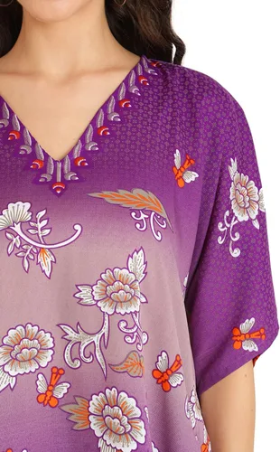 Vista 4 de Miss Lavish London Vestidos caftanes para mujer, S-3XL, caftanes de talla regular a grande