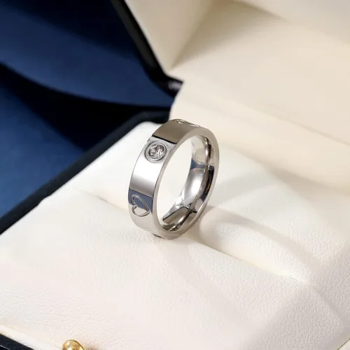 Vista 5 de 3PCS Love Friendship Rings for Women Girl 18K Gold Silver Rose Plated Cubic Zirconia Titanium Steel Promise Ring Wedding Band Jewelry Birthday Gifts