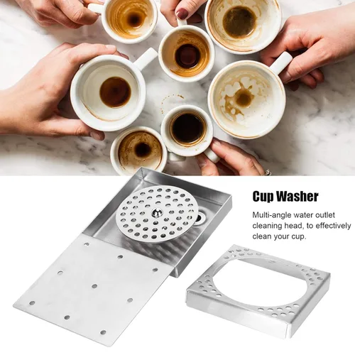 Vista 7 de Automatic Cup Washer with G1/2 Male Thread, High Pressure Glass Rinser for Home Kitchen Bar, Stainless Steel Cup Cleaner with Multi - Angle Spray