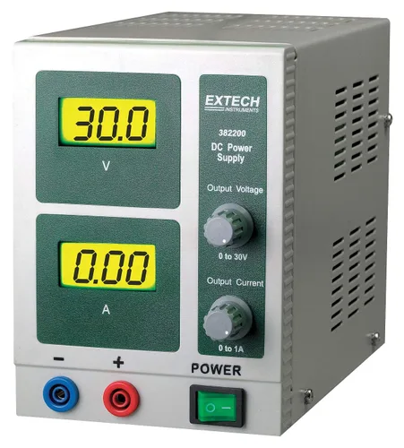 Vista 4 de Extech 382202 Fuente de alimentación de CC de salida única digital 18V y 3A Adjustable output, short circuit and overload protect, current
