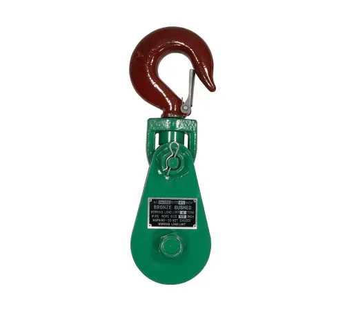 Vista 20 de Mytee Products Bloque de arrebate con gancho WLL 2 Toneladas Polea de 3"' + ' Cable de alambre de 3/8" Pulley para rescate con enrollamiento