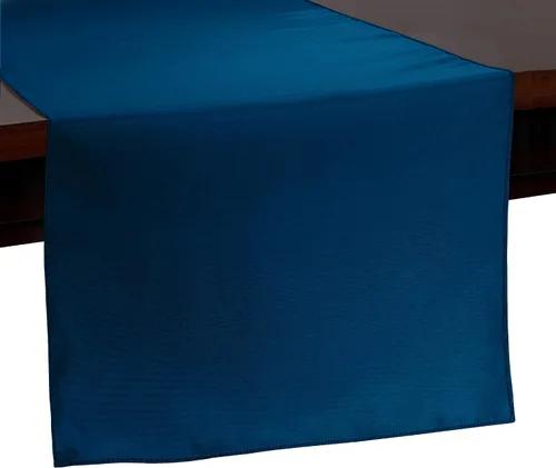 Vista 38 de ULTIMATE TEXTILE Camino de mesa de poliéster de 14 x 72 pulgadas, color azul aguamarina