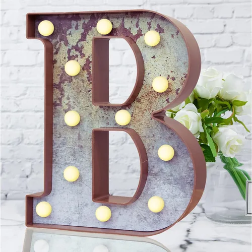 Vista 26 de Elnsivo - Letras con luces LED, efecto a hierro