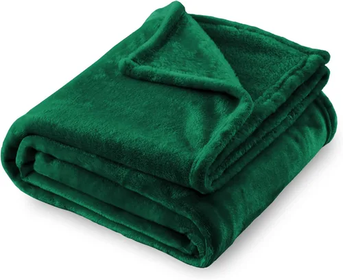 Vista 16 de SOCHOW Manta de Franela de Forro Polar Tamaño Throw, Súper Suave y Acogedora para Todas las Estaciones para Cama o Sofá, Coral Azul, 50x60 pulgadas