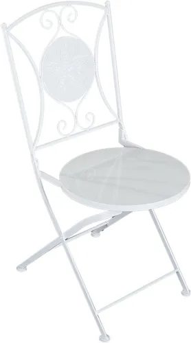 Vista 3 de The Lakeside Collection Mesas o sillas plegables con icono de metal - Silla de estrella de mar