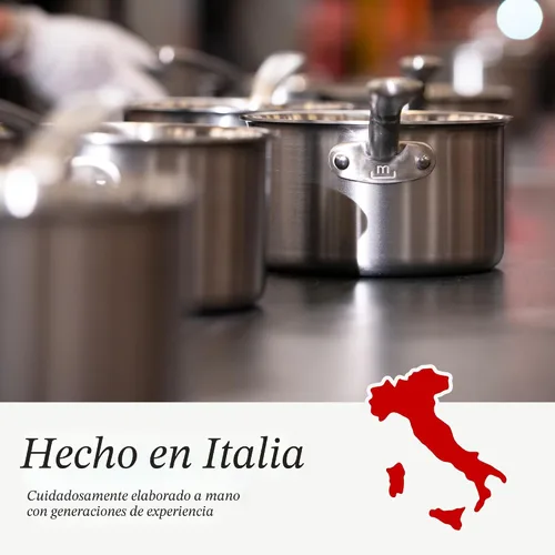 Vista 6 de Made In Cookware - Olla de acero inoxidable de 6 cuartos de galón con tapa, revestimiento de acero inoxidable de 5 capas, utensilios de cocina