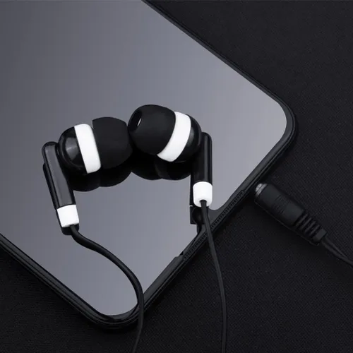 Vista 5 de Auriculares al por mayor a granel 50 unidades de auriculares empaquetados individualmente para escuelas, aulas, estudiantes, bibliotecas