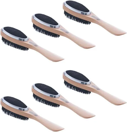 Vista 13 de Superio Cepillo de pelusa 3 en 1 y cuerno para traje, abrigo de lana, suéteres, zapatos, removedor de pelo de mascotas portátil de doble cara
