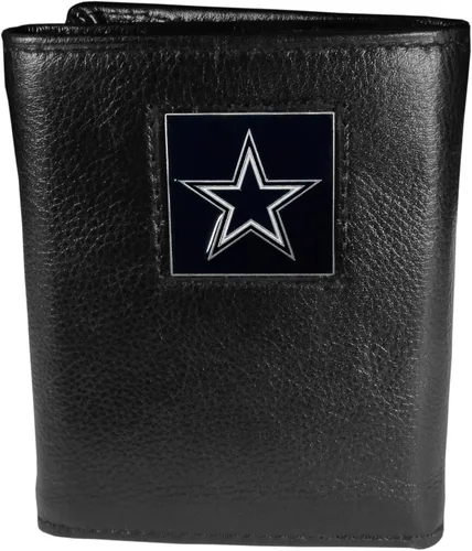 Vista 5 de Siskiyou Sports Men's Deluxe Leather Tri-fold Wallet Packaged in Gift Box