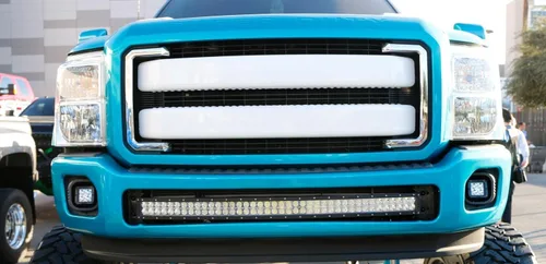 Vista 8 de iJDMTOY Barra de luz LED de 40 pulgadas para montaje en rejilla inferior compatible con Ford F250 F350 Super Duty 11-16, incluye (1) barra de luz