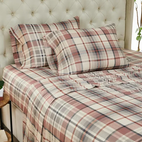 Vista 20 de Southshore Fine Living, Inc., Sábanas de Algodón 100% con Bolsillo Profundo, Sábanas de Algodón Satén de 300 Hilos Juego de Cama Tamaño Full, Sábana