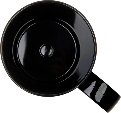 Vista 4 de Carlisle FoodService Products Taza Taza de Café de Plástico con Asa Grande para Bufés, Hogar y Restaurante, Tritan, 12 Onzas, Negro, (Paquete de 12)