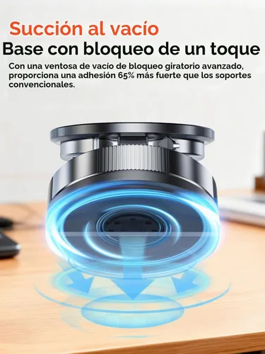 Vista 6 de Soporte magnético para teléfono de coche al vacío con imanes fuertes, soporte ajustable de 360° para teléfono celular, soporte plegable Magsafe