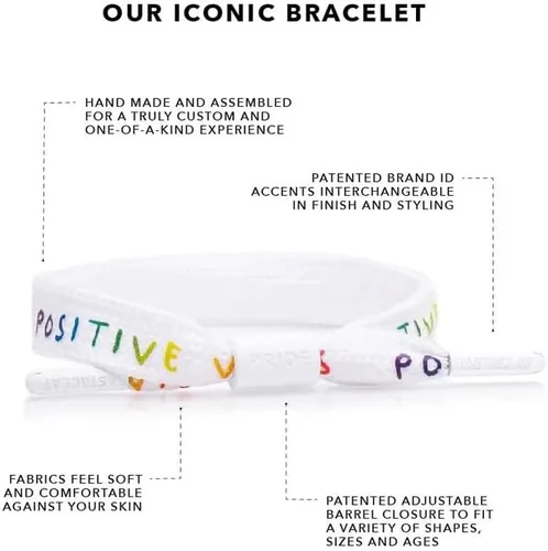 Vista 2 de Rastaclat Pulseras motivacionales para hombres y mujeres de todas las edades - Colección Originals Pulseras de encaje individuales apilables