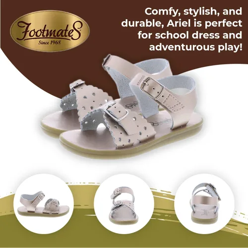 Vista 6 de FOOTMATES Ariel Hook-and-Loop and Buckle Perf Rose - 1113