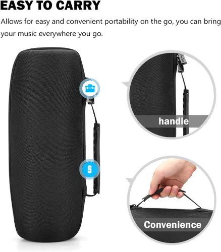 Vista 7 de ProCase Funda de transporte para JBL Charge 5 / Charge 4, funda protectora rígida de viaje para JBL Charge 5 Charge 4, altavoz inalámbrico portátil