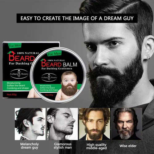 Vista 7 de AICHUN BEAUTY Cuidado de la barba para hombres Hidratante Cera orgánica de crecimiento 100% bálsamo natural para barba para hombres 2.11 oz