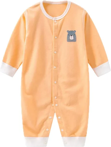 Vista 4 de Ropa para bebé niño y niña, paquete de 3 unidades, manga larga, 100% algodón, trajes de 3 a 24 meses
