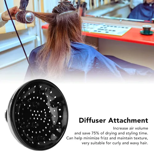 Vista 8 de Difusor de secador de pelo, accesorio difusor de pelo, secador de pelo, difusor universal de pelo adaptable para secadores de pelo para salón