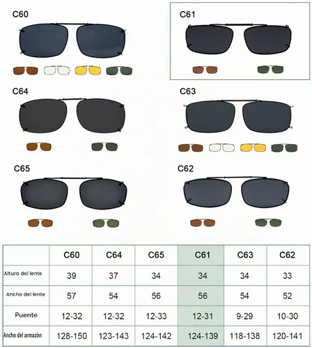 Vista 7 de Eyekepper Gafas de sol con clip para hombre, 2.205 x 1.339 in Marrón