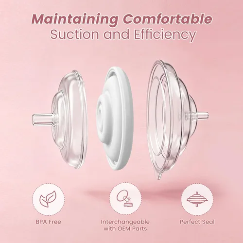 Vista 7 de Piezas de extractor de leche compatibles con Spectra S1/S2/9 Plus/SG, válvula de pico de pato, protector de reflujo, membrana, tubo para espectros