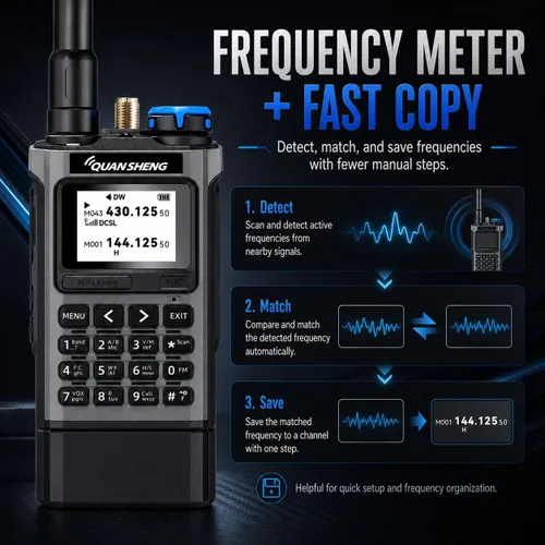 Vista 7 de QUANSHENG Radioaficionado de mano UV-K1