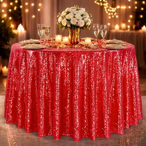 Vista 75 de B-COOL Mantel de lentejuelas con brillo para mesas, color azul bebé, mantel de lentejuelas para decoración de mesas, para bodas, Navidad